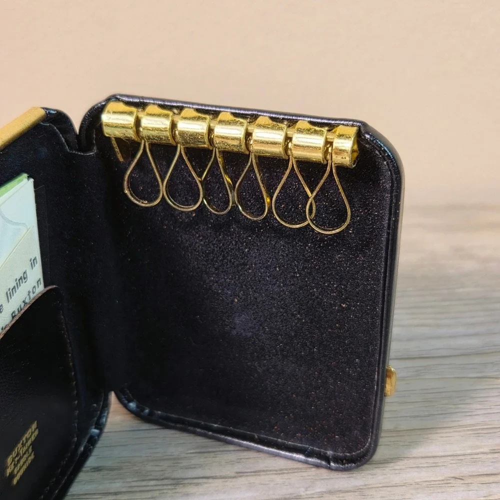 Vintage Schlitz Beer Buxton Key-Tainer Leather Key Case Holder Chicago Promo Box